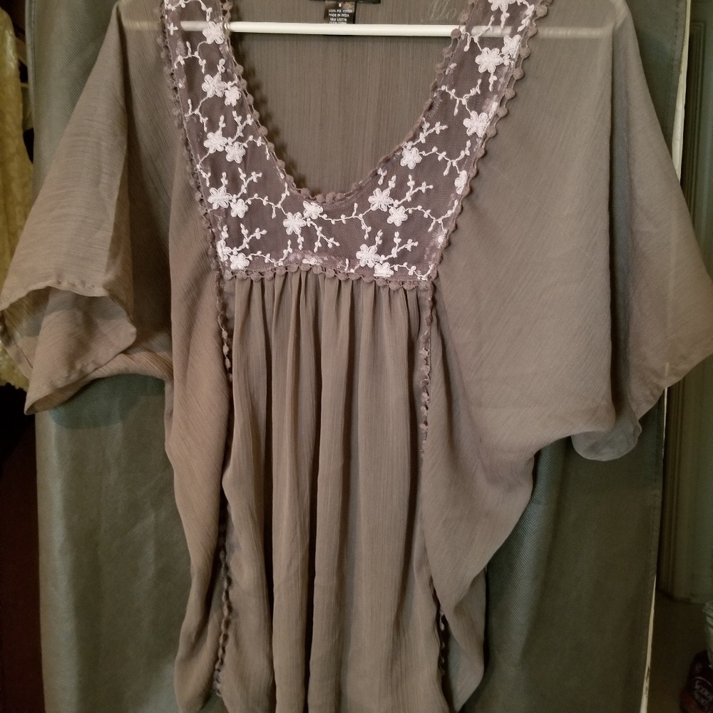 3/$15 Sheer Living Doll Top ! - Picture 2 of 6